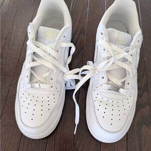 Nike White Men's Air Force Ones Low-Top Sneakers